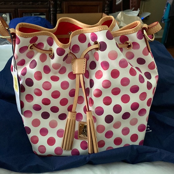Dooney & Bourke Bags Nwt Dooney And Bourke Kendall Drawstring Polka